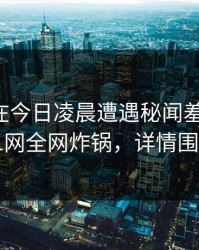 圈内人在今日凌晨遭遇秘闻羞涩难挡，91网全网炸锅，详情围观