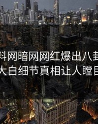 实时爆料网暗网网红爆出八卦，真相大白细节真相让人瞠目