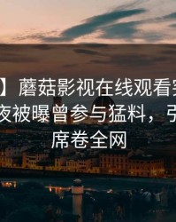 【爆料】蘑菇影视在线观看突发：明星在深夜被曝曾参与猛料，引发众怒席卷全网